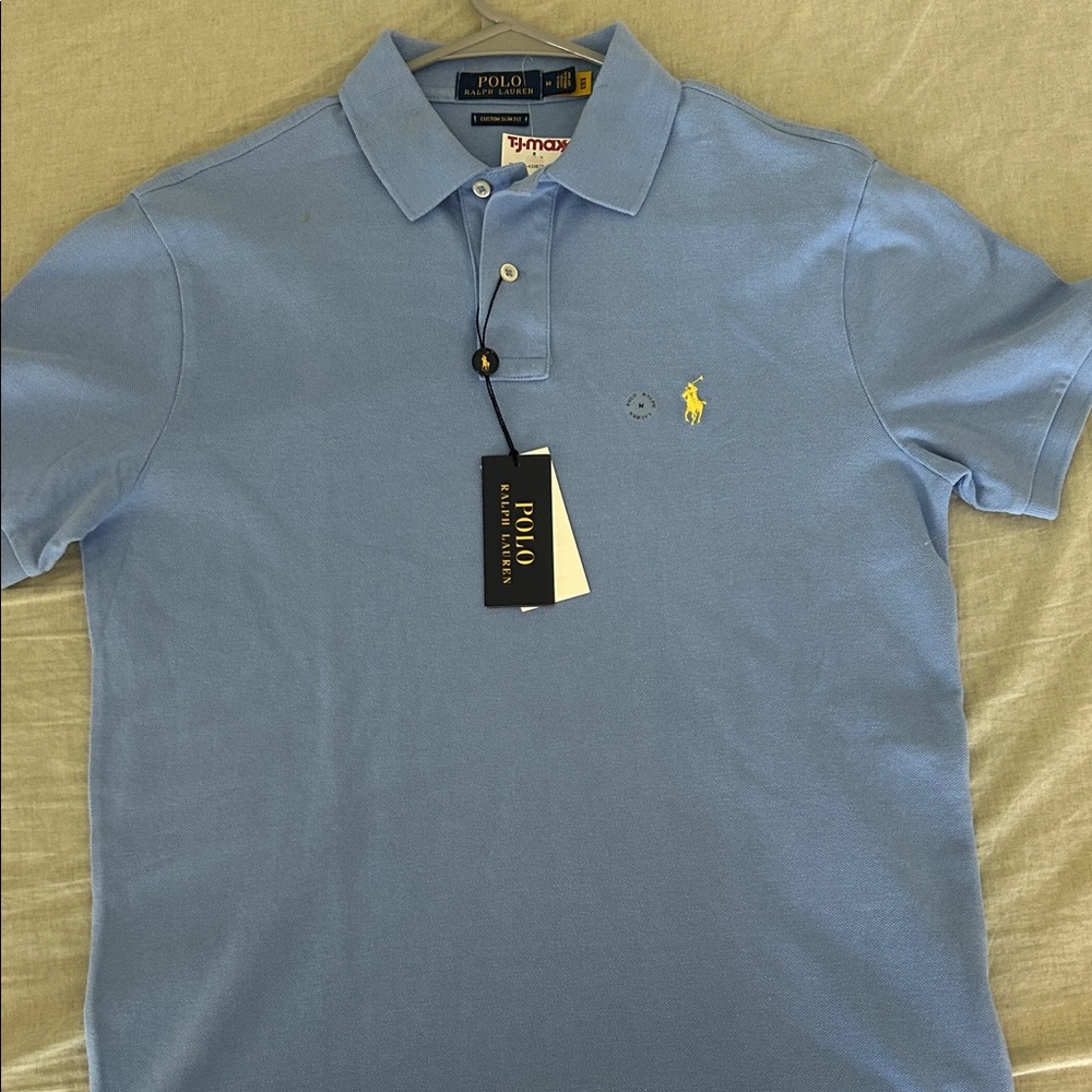 Polo by Ralph Lauren Sky Blue Polo with Yellow Pony